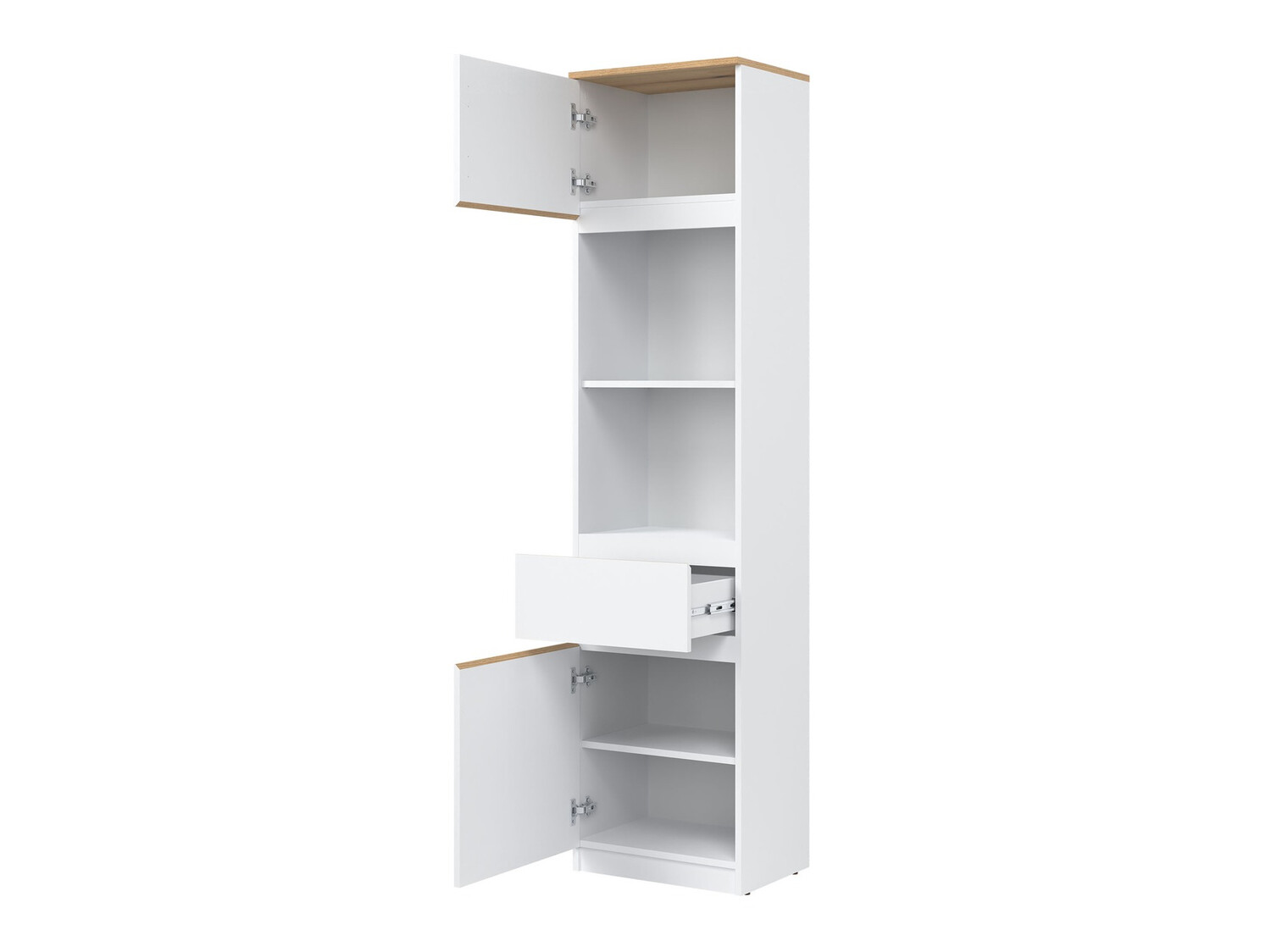 Bookcase Orlando 225 (White + Oak)