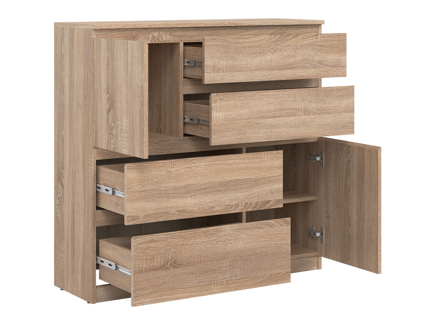 Chest of drawers Catelbi 105 (Sonoma oak)