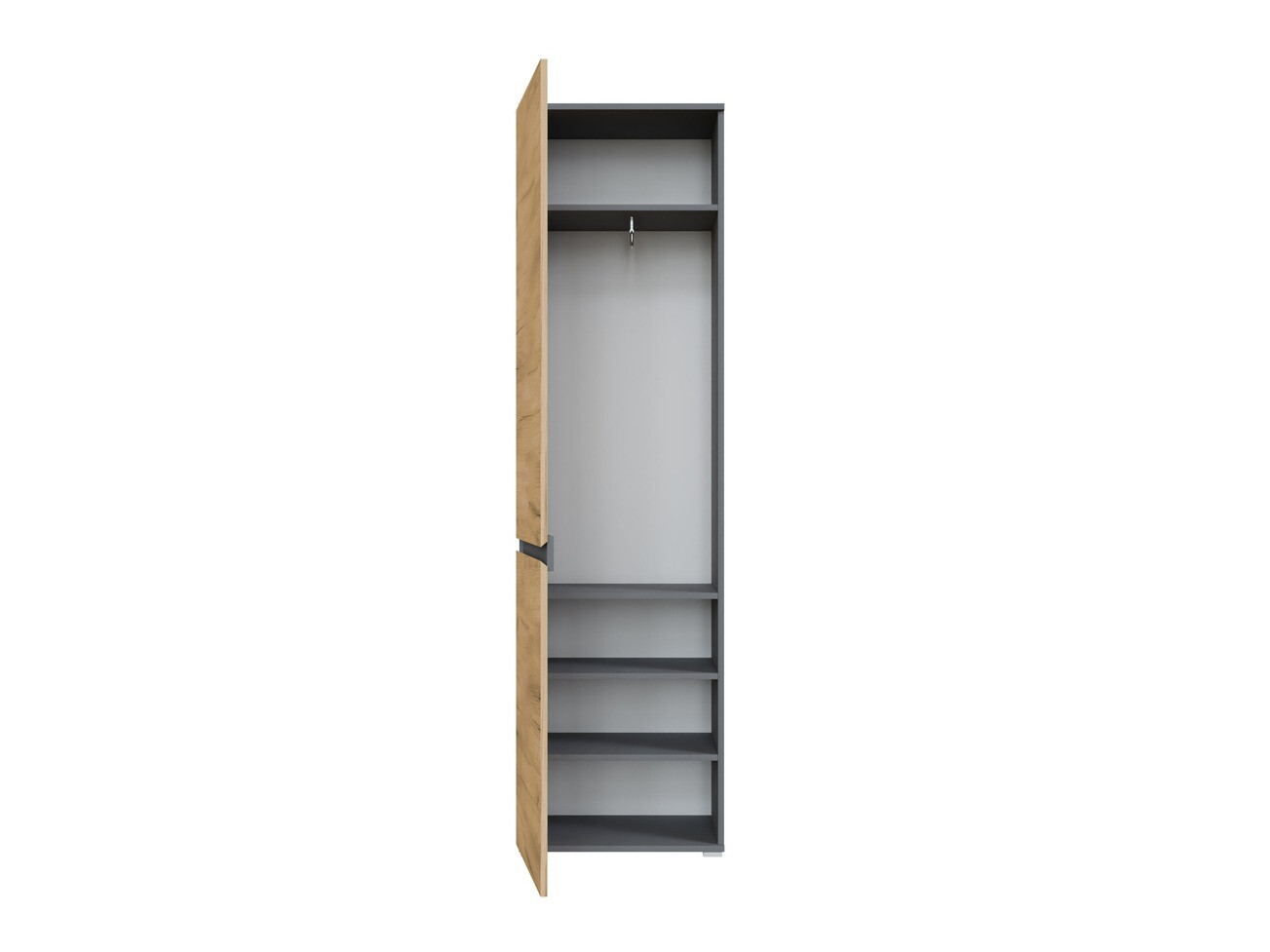 Wardrobe Elitivi 103 (Anthracite + Navarra oak)