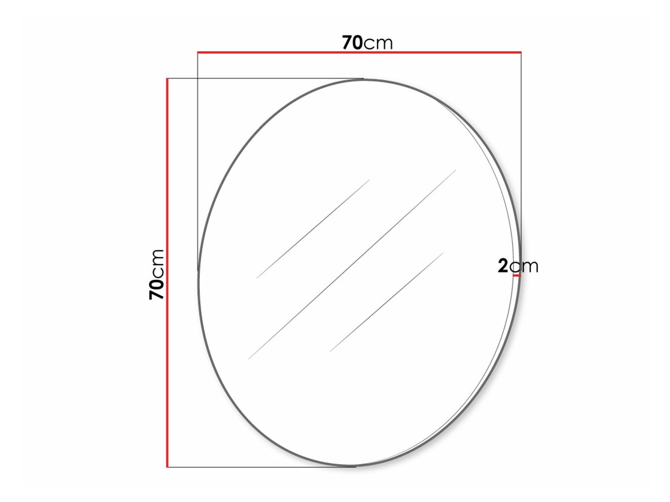 Καθρέφτης Delpher (Άσπρο + Γυαλιστερό λευκό)