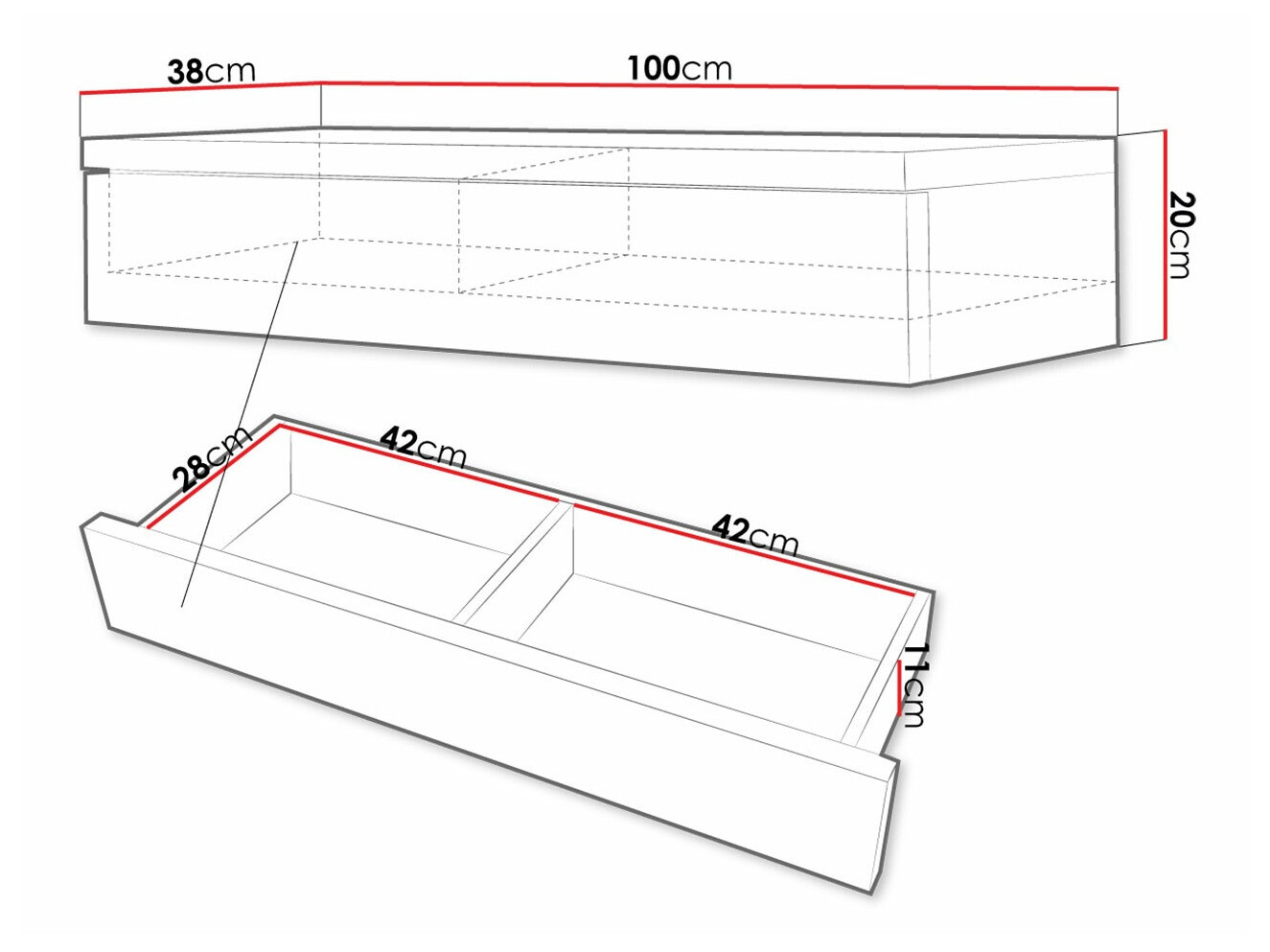 Τουαλέτα Delpher (Άσπρο + Γυαλιστερό λευκό)