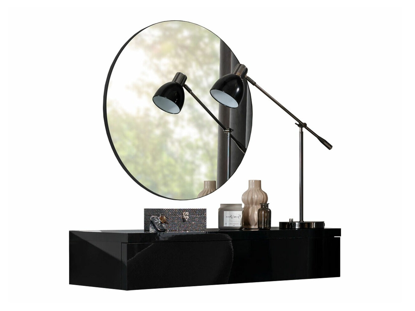 Τουαλέτα Providence 188 (Μαύρο + Γυαλιστερό μαύρο)