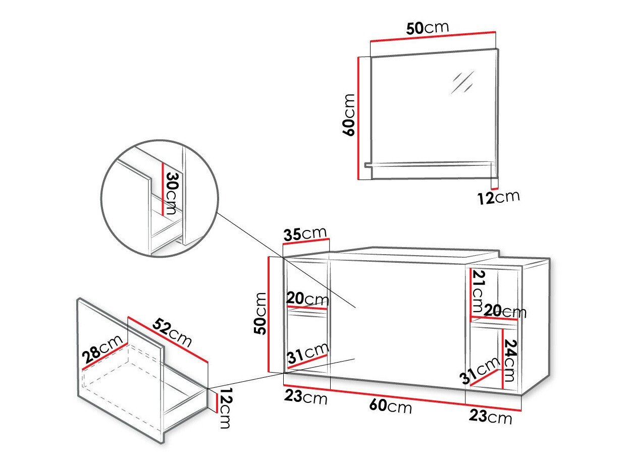 Σετ μπάνιου Comfivo Delphinus IX (Άσπρο)