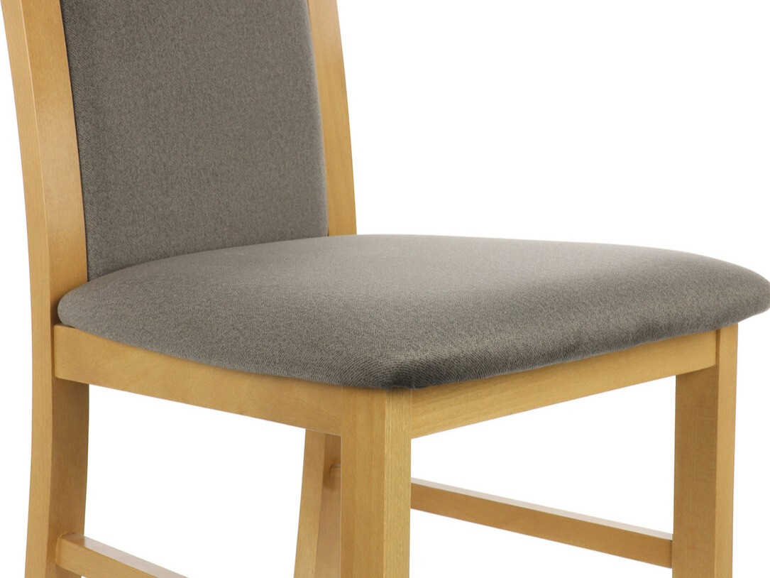 Καρέκλα Boston 463 (Ανοιχτό χρώμα ξύλου + Καφέ)