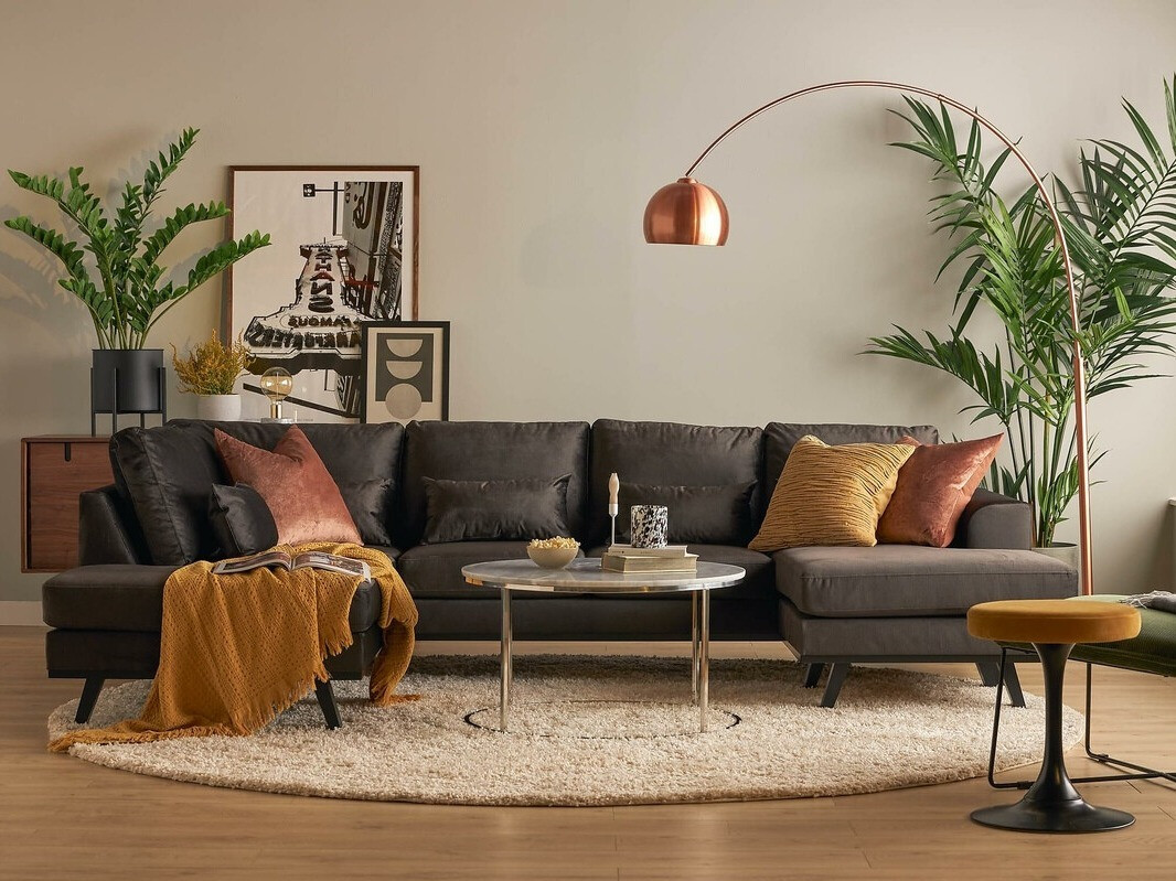 Γωνιακός Καναπές Floromo 121 (Monolith 95)