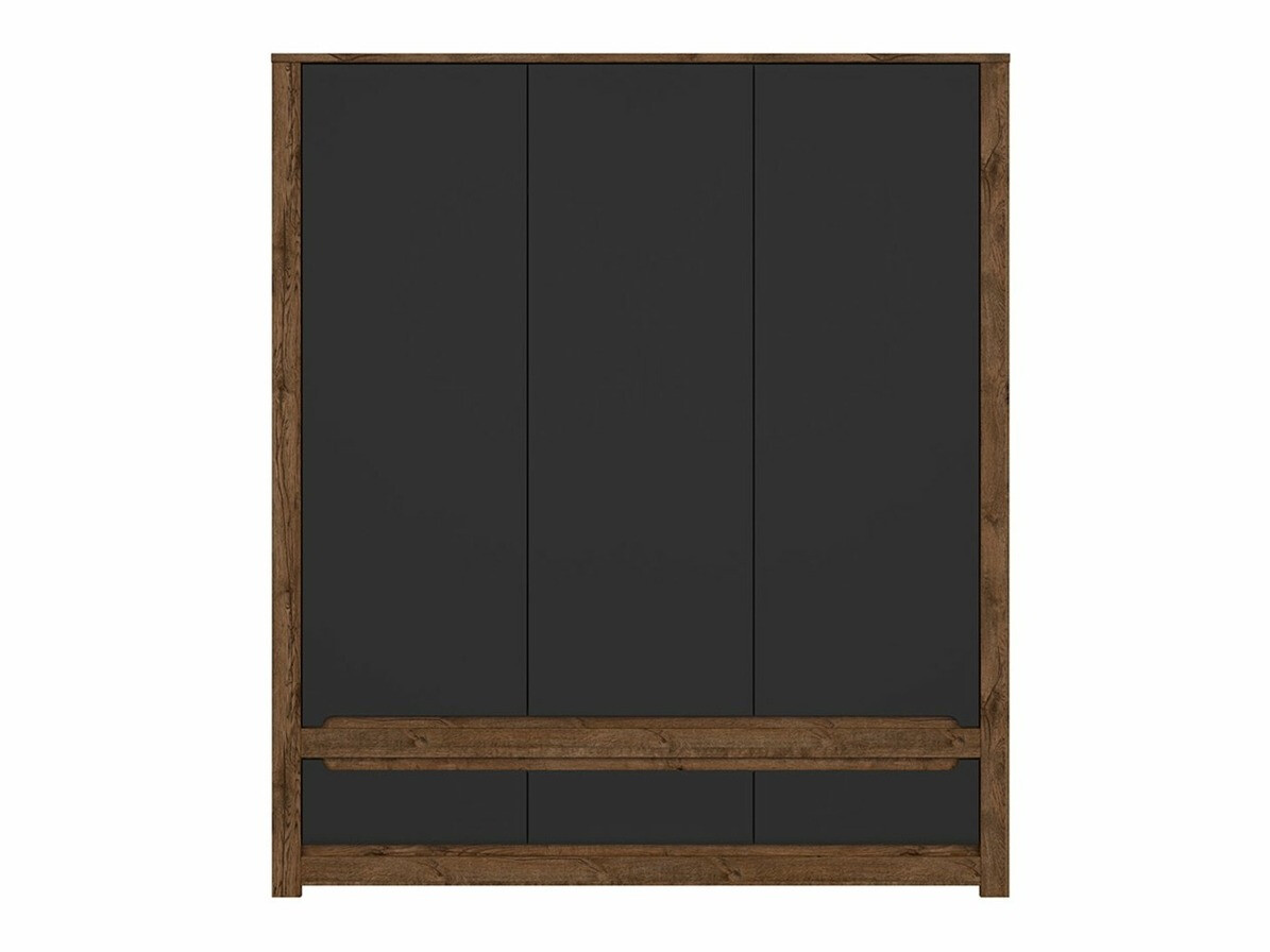 Wardrobe Ophevaru 119 (Matte black + April oak)
