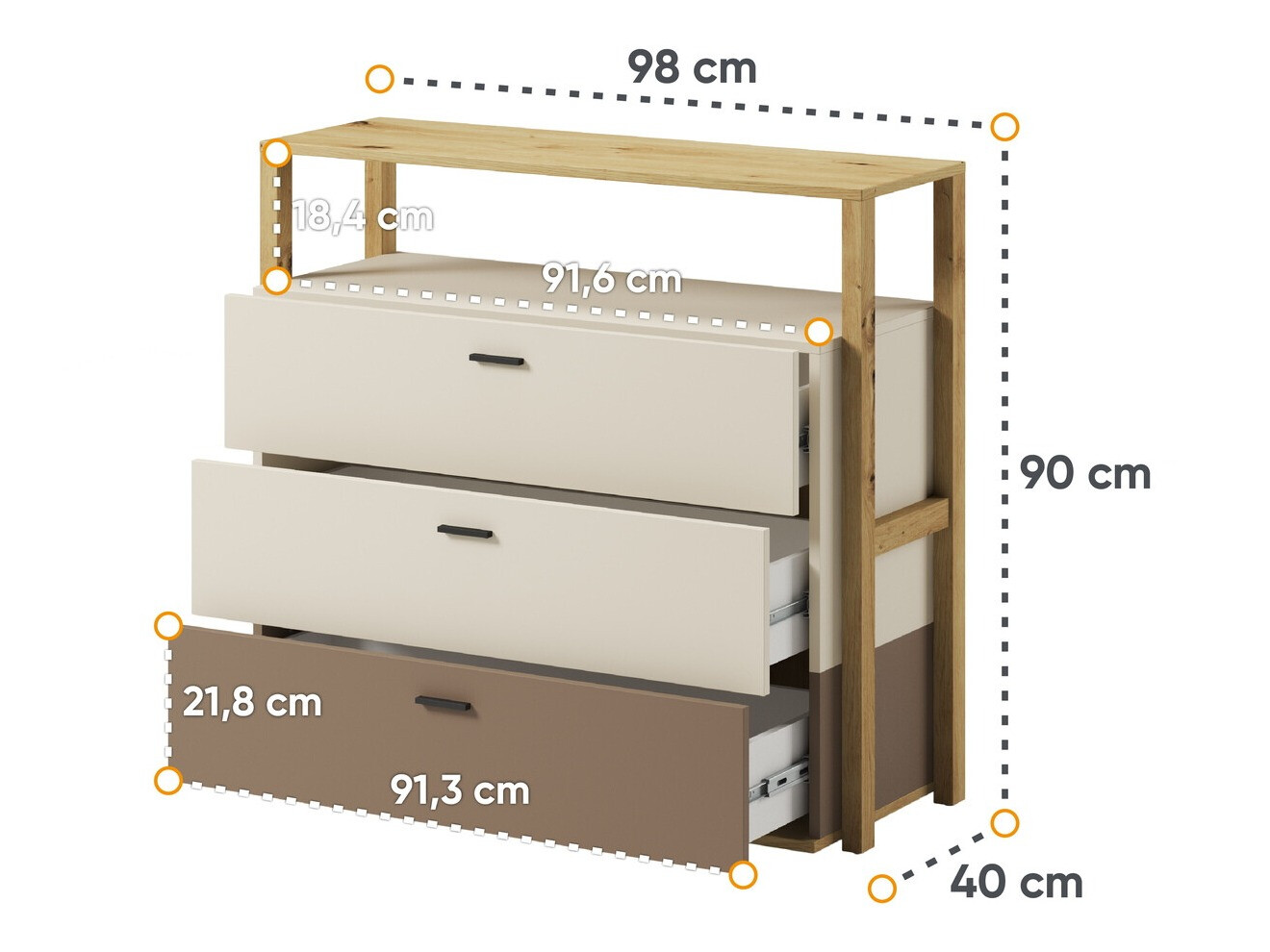 Chest of drawers Laralu 105