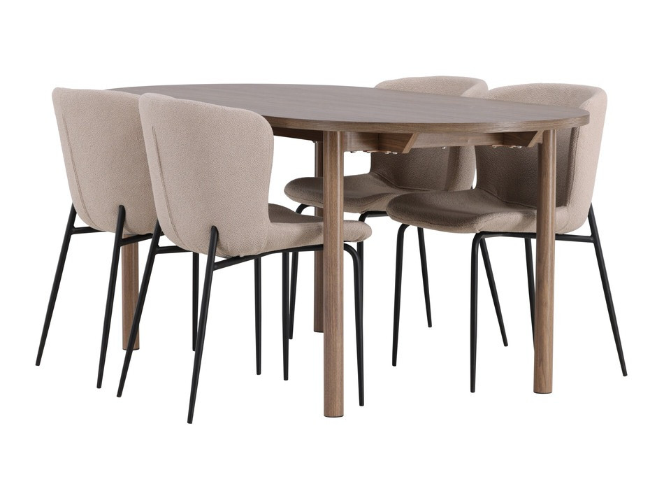 Dining set Dallas 4132 (Beige + Black)