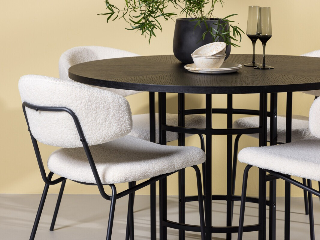 Dining set Dallas 4144 (Black)