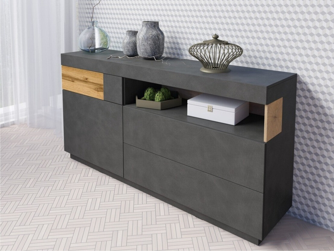 Συρταριέρα Livlore 107 (Matera γκρι + Δρυς wotan)