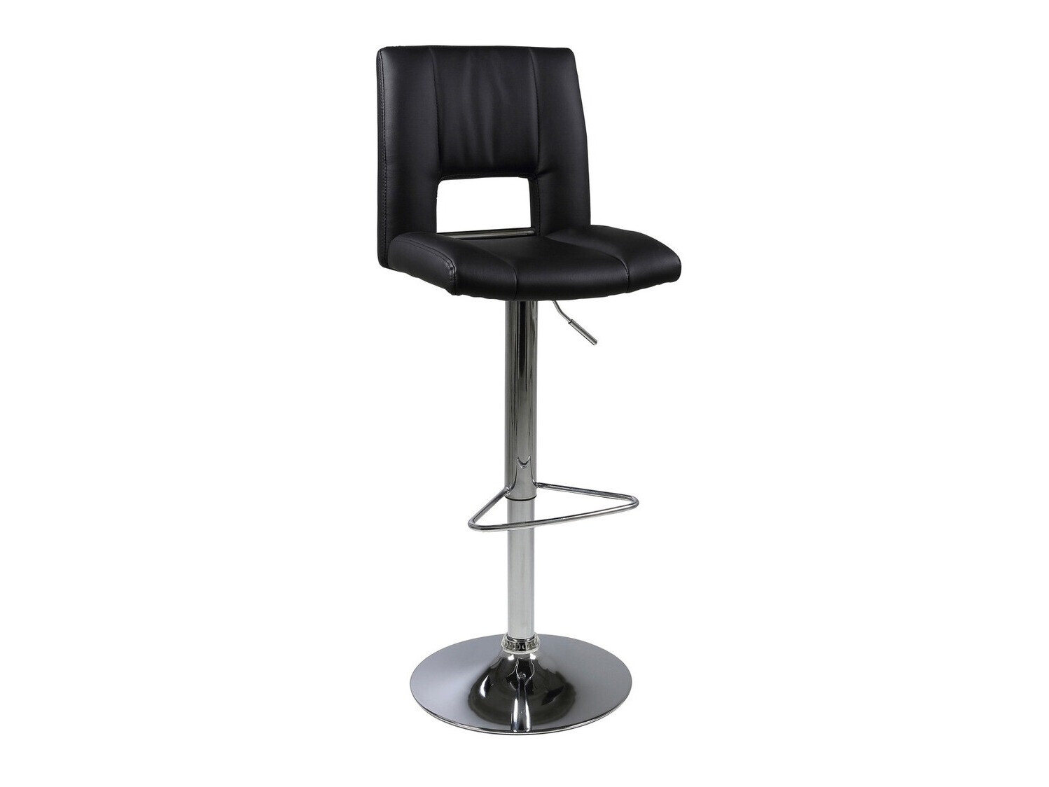 Counter stool Norsica 145 (Black + Silver)