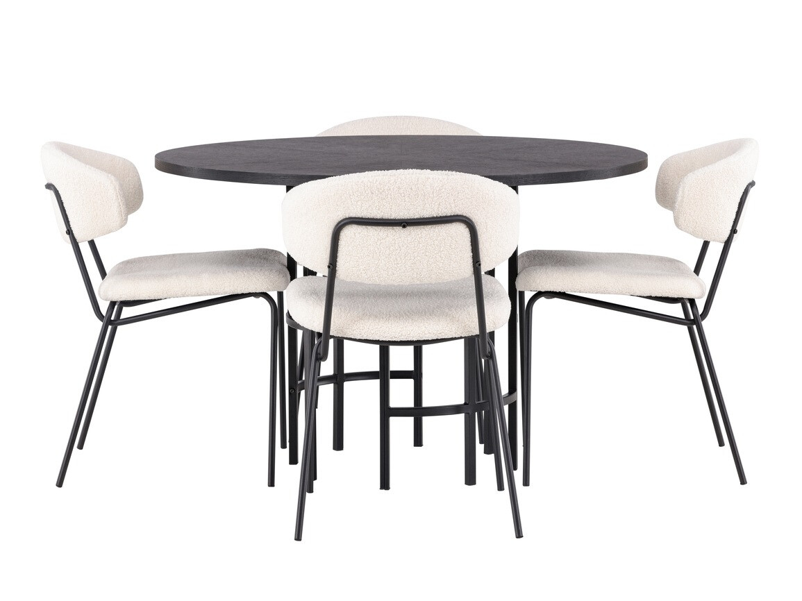 Dining set Dallas 4144 (Black)