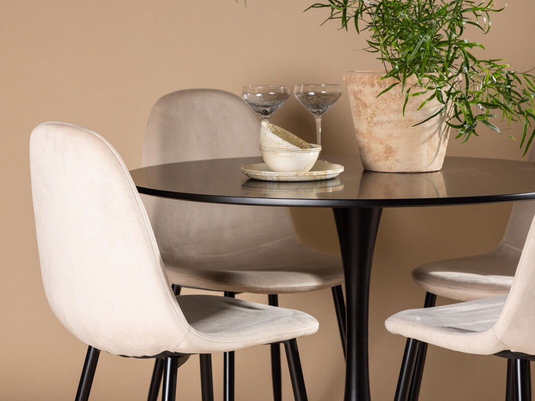 Dining set Dallas 4163 (Beige + Black)