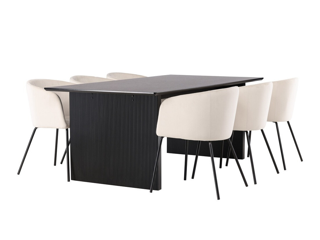 Dining set Dallas 4182 (Cream + Black)
