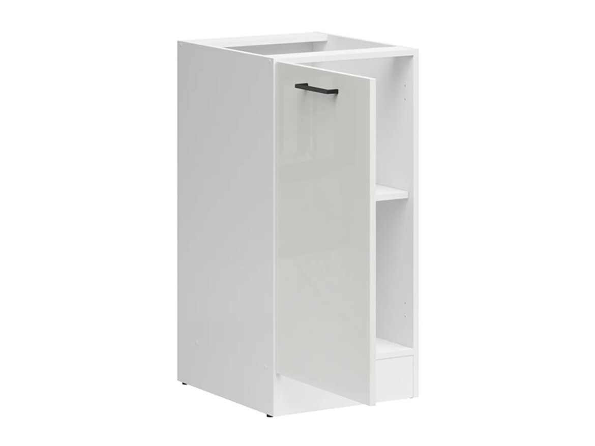 Modular cabinet with doors Line White 100