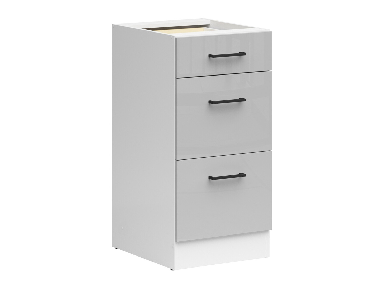 Modular cabinet with drawers Line Grey 102