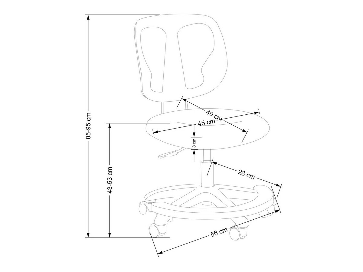 Παιδική καρέκλα Houston 1537 (Ροζ)