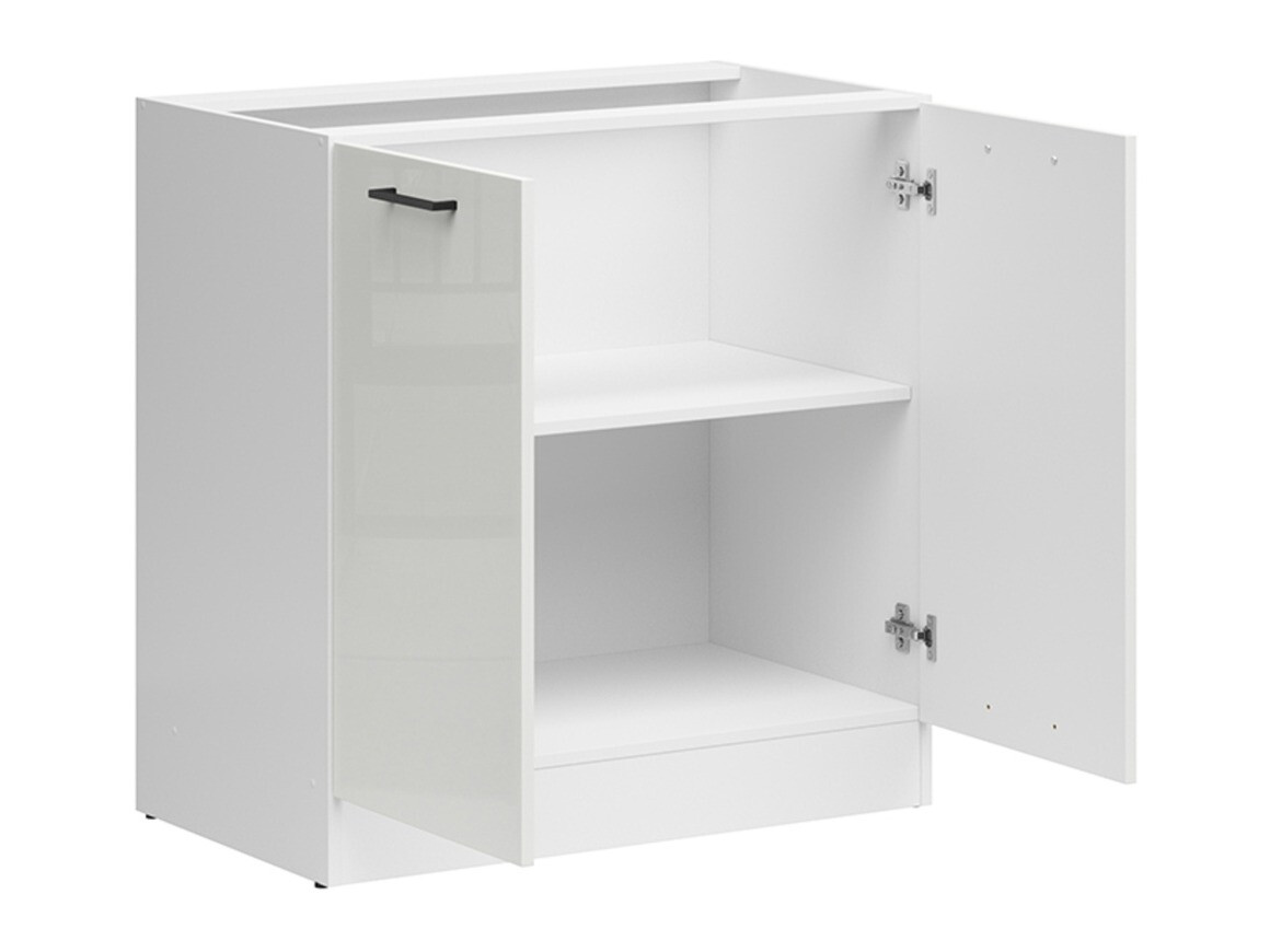 Modular cabinet with doors Line White 113