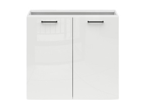 Modular cabinet with doors Line White 113
