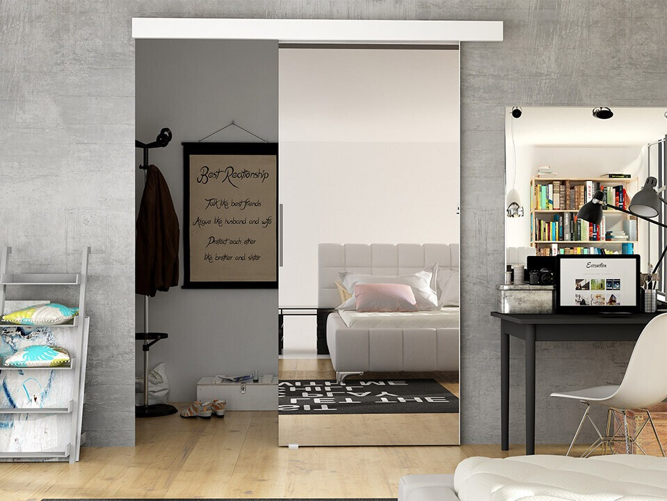 Sliding door Closico Materia II (White)