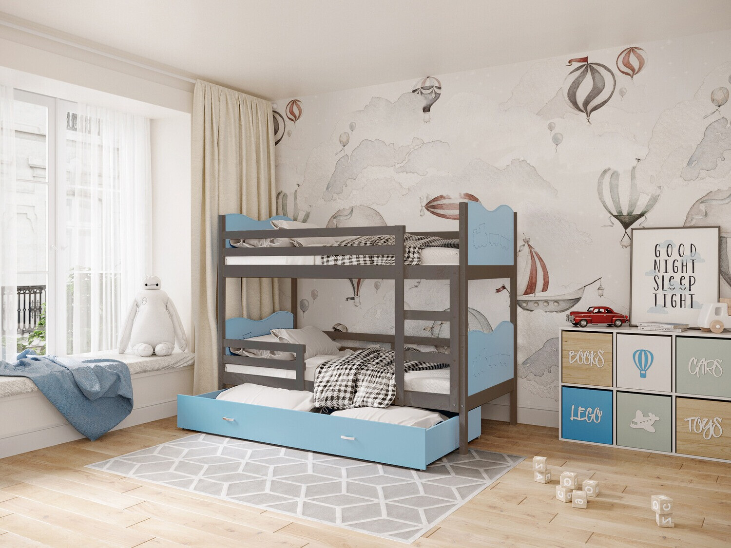 Bunk bed Aurora 111 (Grey)