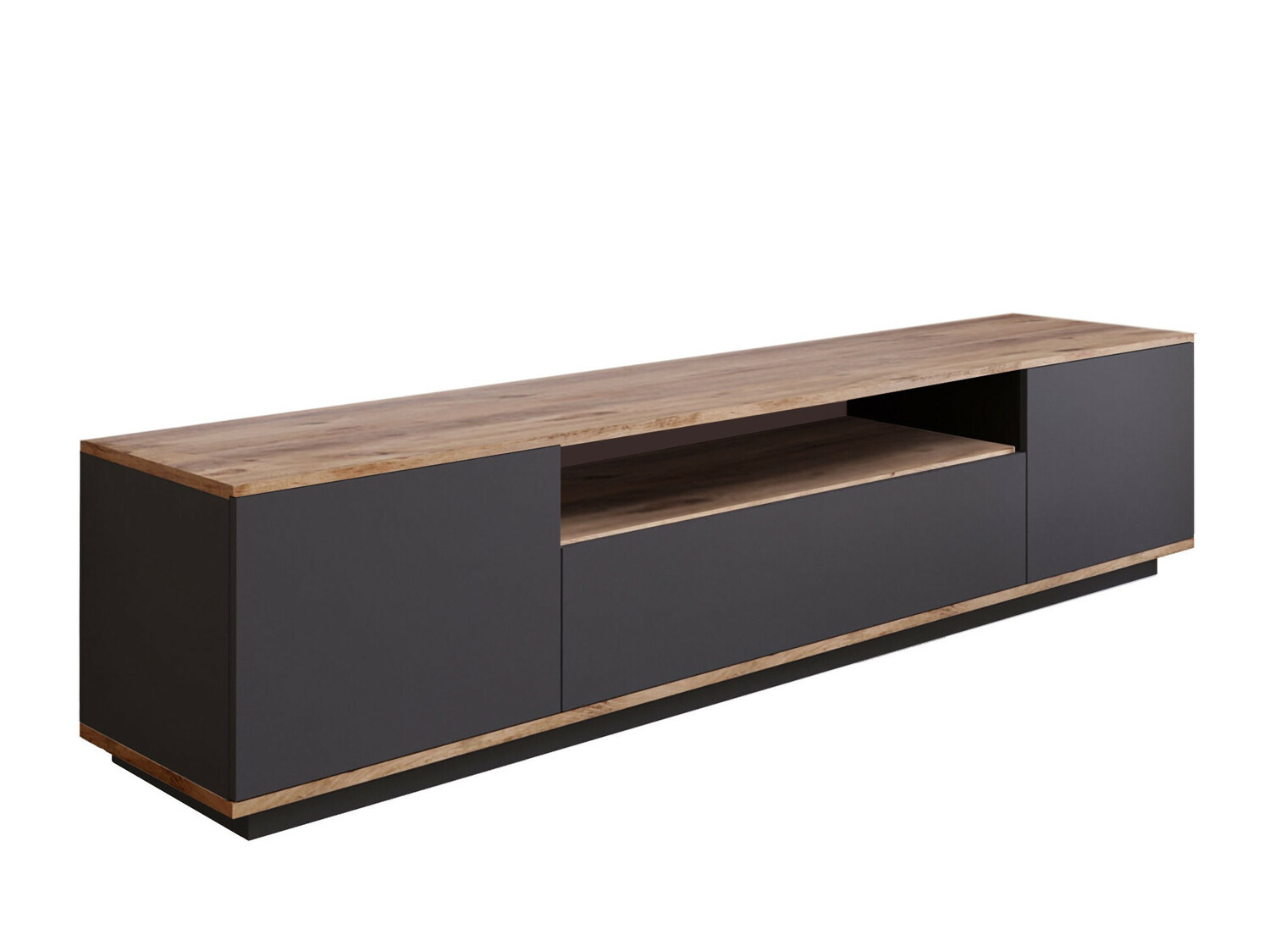 TV stand Kailua 105 (Anthracite + Pine)