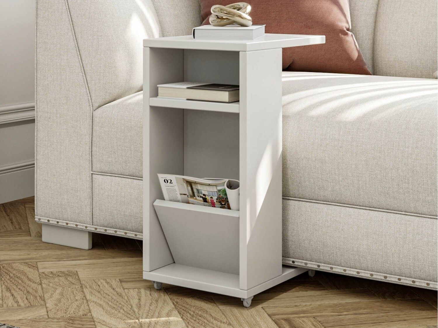 Βοηθητικό τραπεζάκι Kailua 107 (Άσπρο)