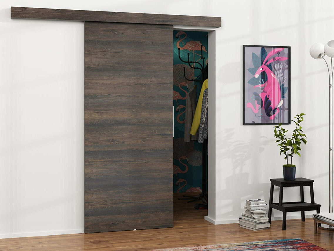 Συρόμενες πόρτες Dover 143 (Σκούρα φλαμουριά)