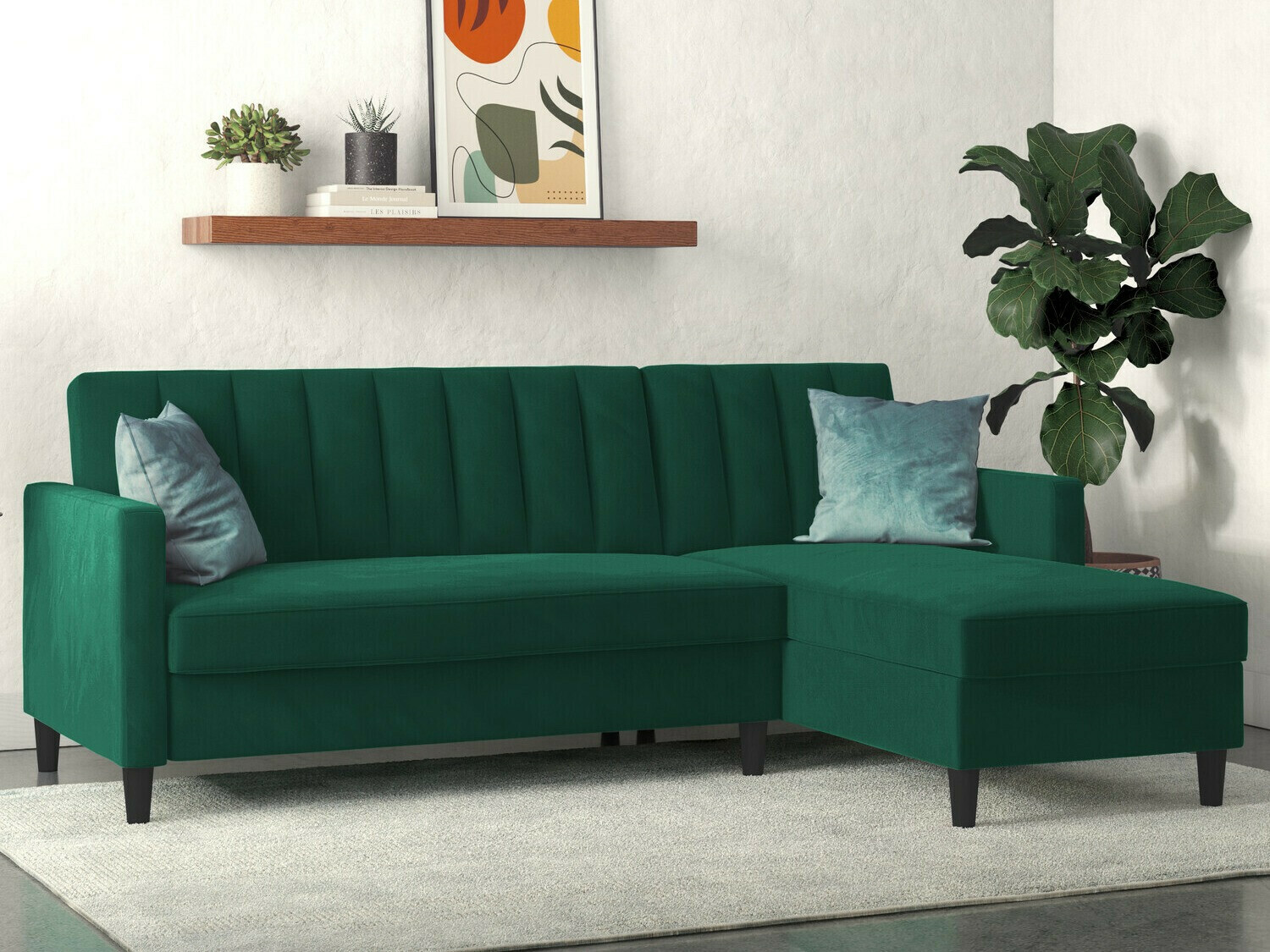 Γωνιακός Καναπές Tulsa 583 (Πράσινο)