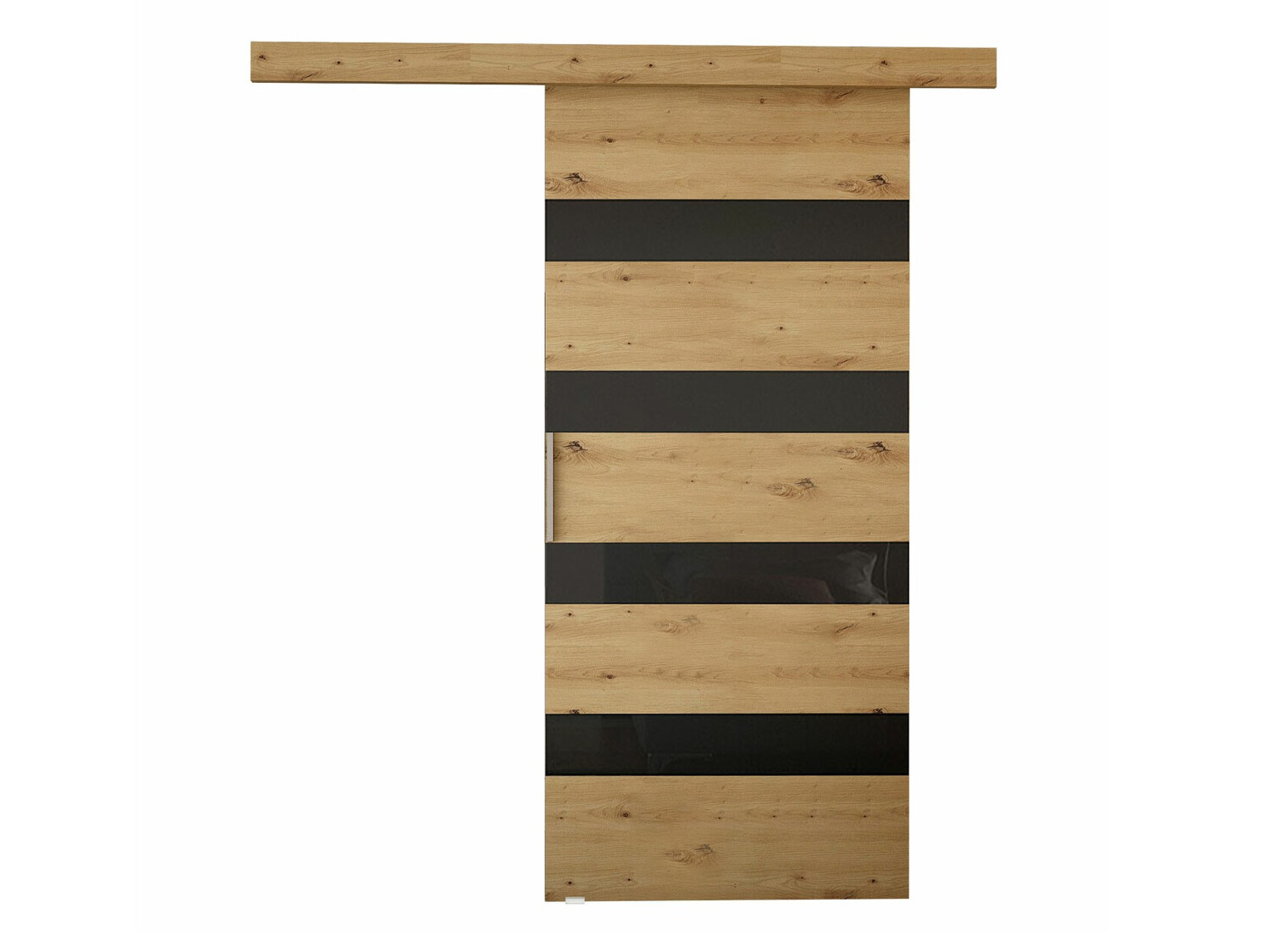 Συρόμενες πόρτες Closico Fundus V (Artisan βελανιδιά + Μαύρο)