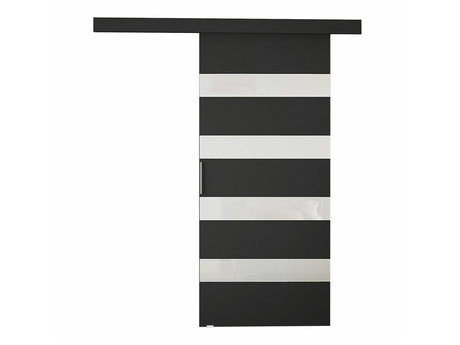 Συρόμενες πόρτες Closico Fundus V (Μαύρο + Άσπρο)