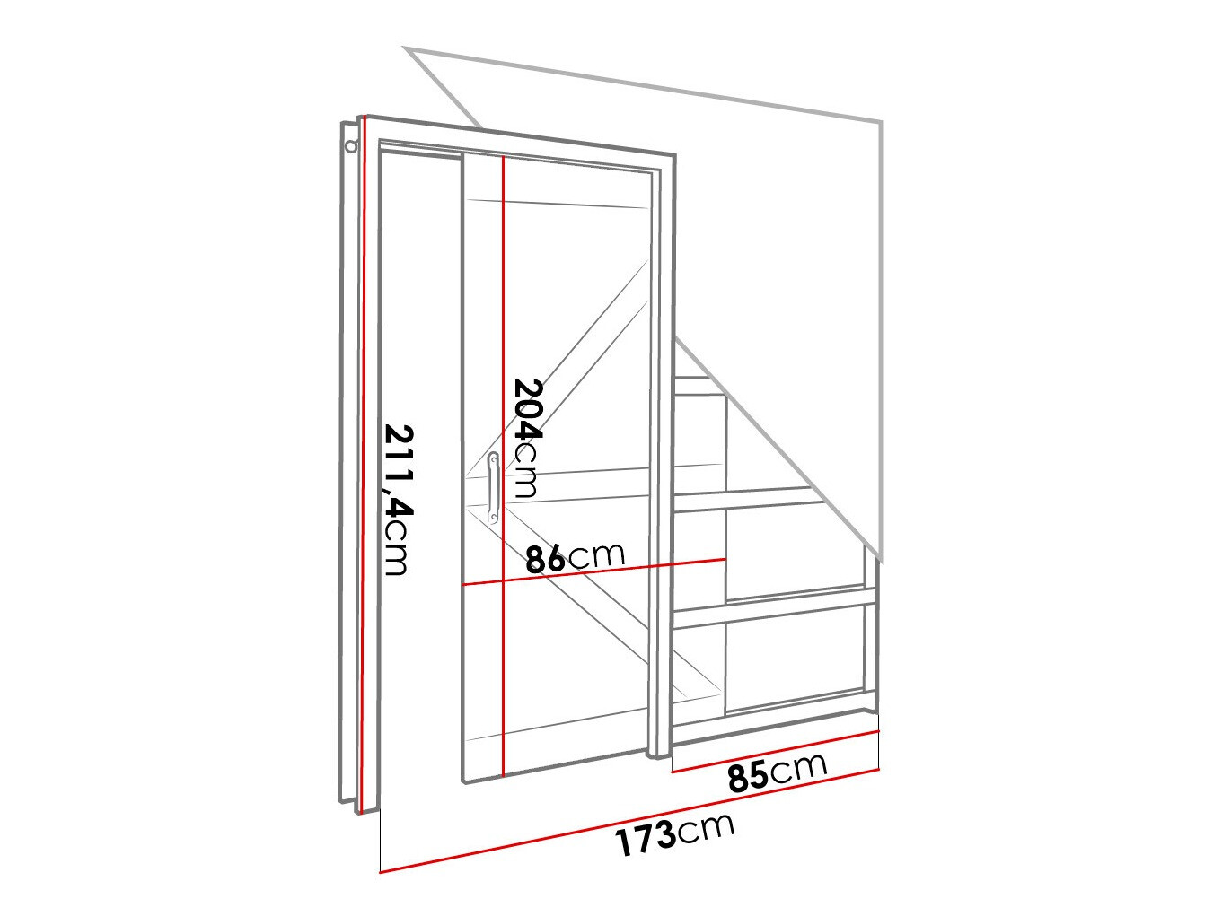 Sliding door Dover 177