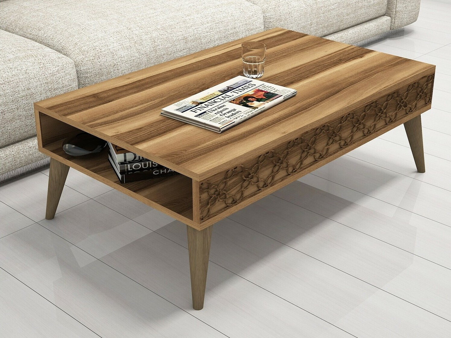 Τραπεζάκι σαλονιού Kailua 159 (Καρυδί)