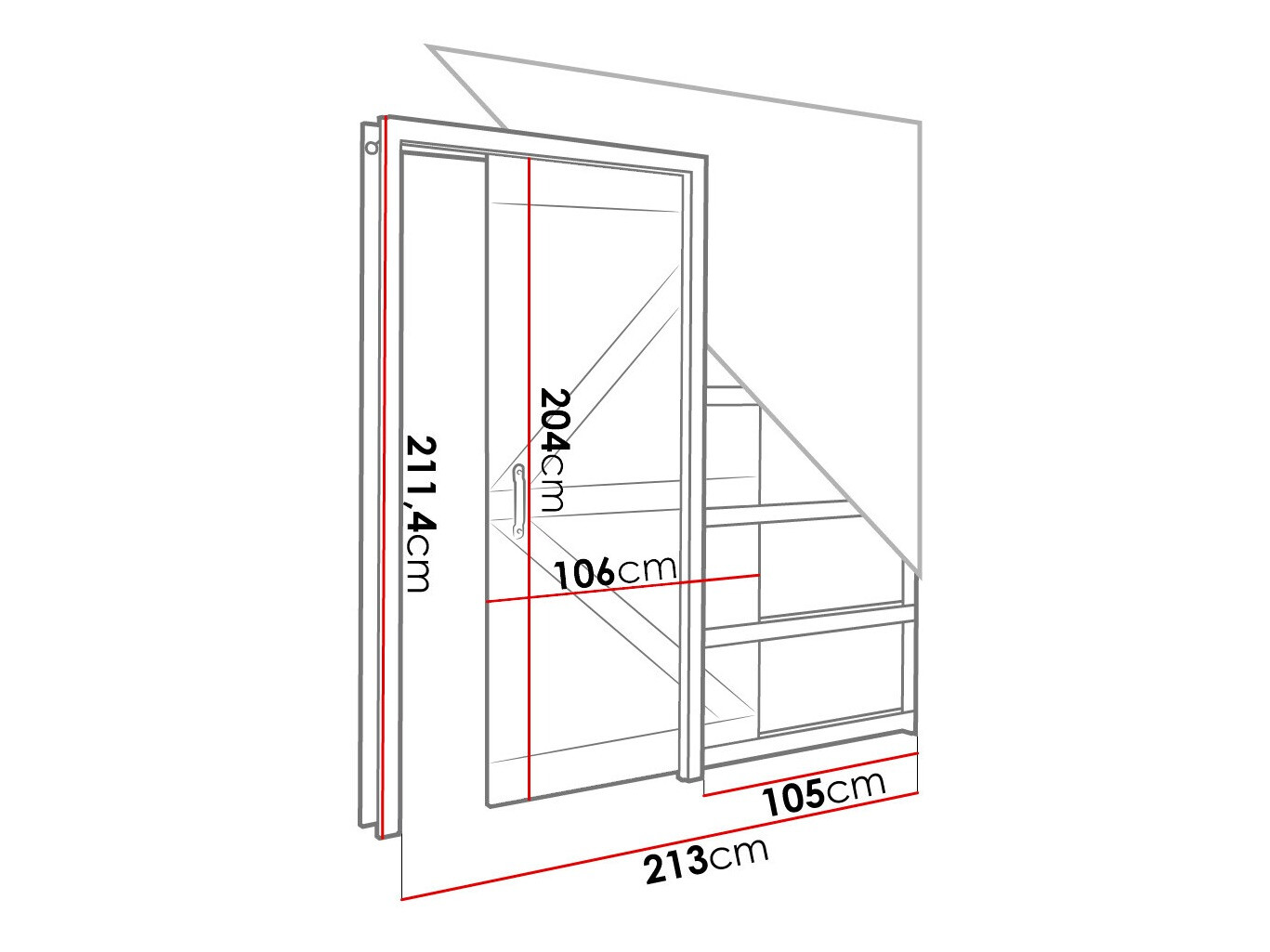 Sliding door Dover 179