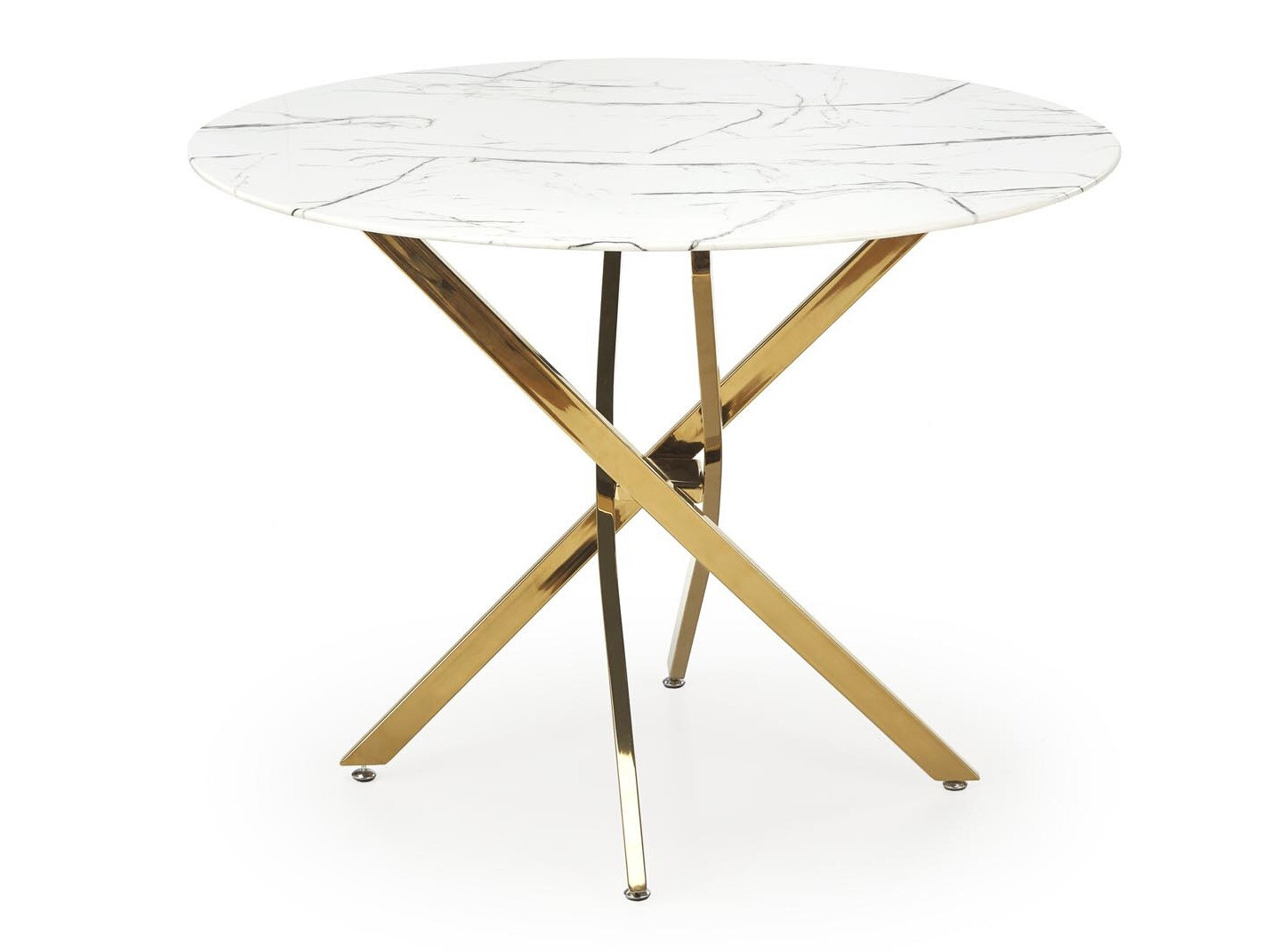 Table Houston 1538 (Golden + White marble)
