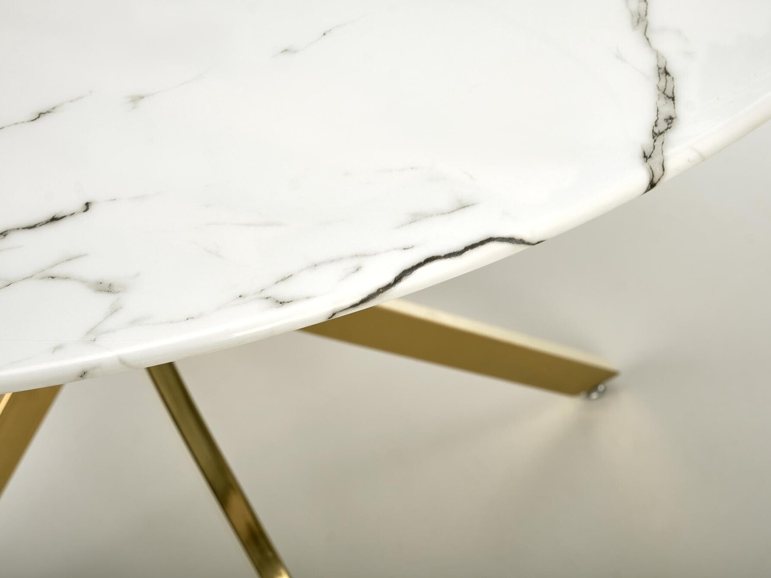Table Houston 1538 (Golden + White marble)
