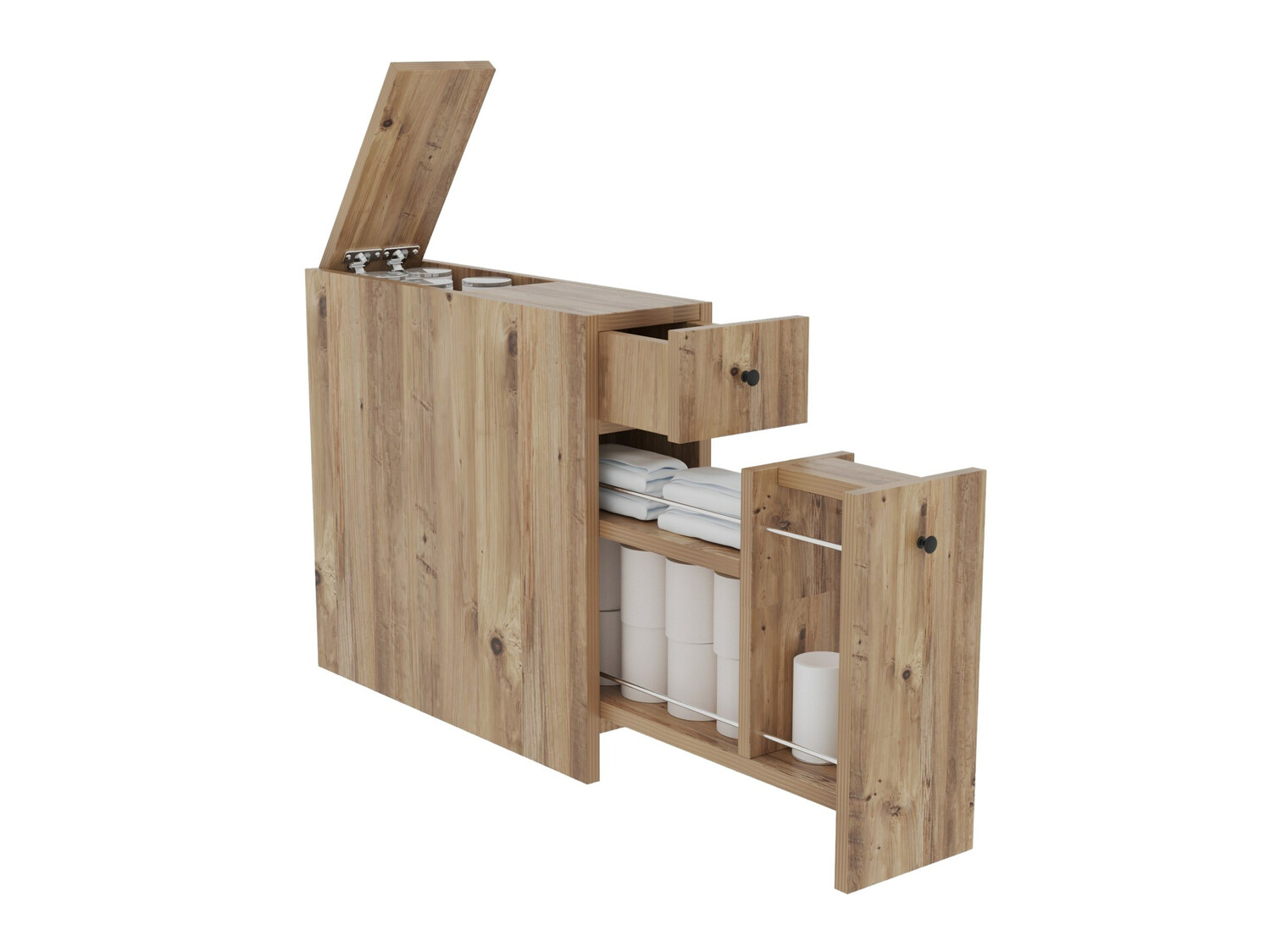 Όρθιο ντουλάπι μπάνιου Kailua 183 (Δρυς)