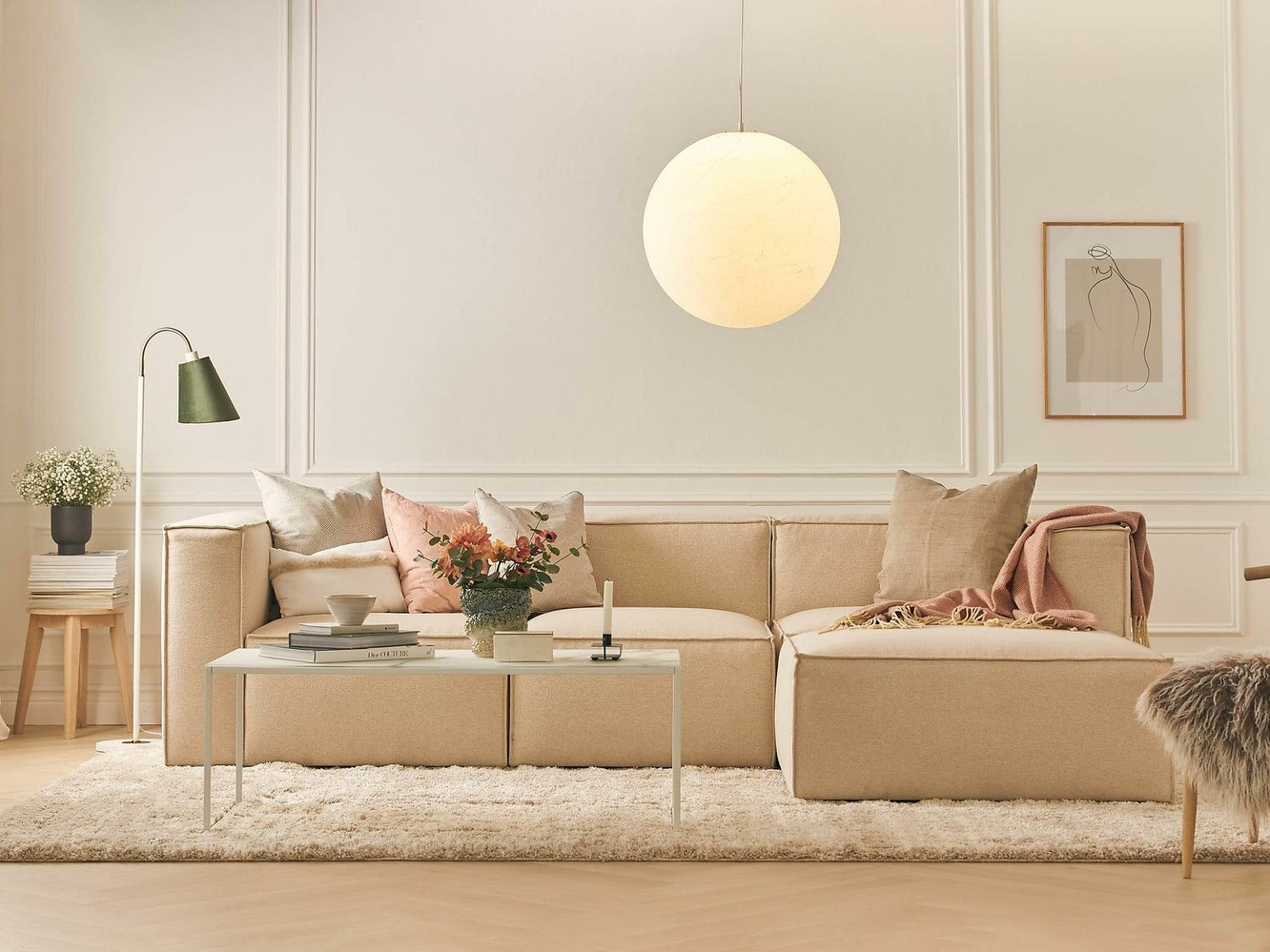 Αρθρωτός γωνιακός καναπές Torbalo 106 (Grande 03)