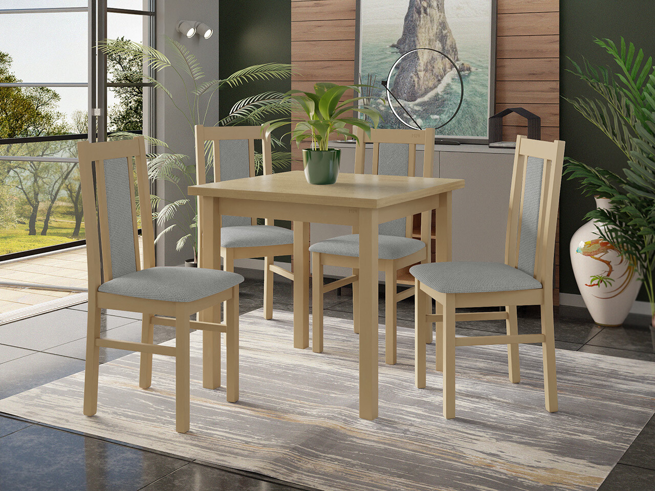 Dining set Victorville 310 (Sonoma oak)