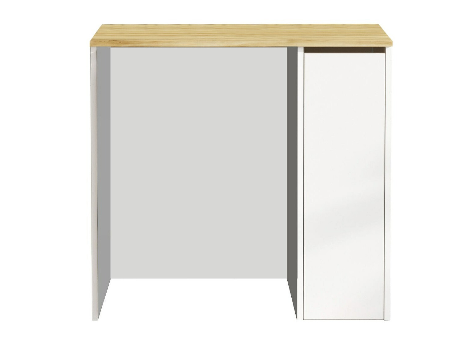 Bathroom shelf Kailua 339 (White + Oak)