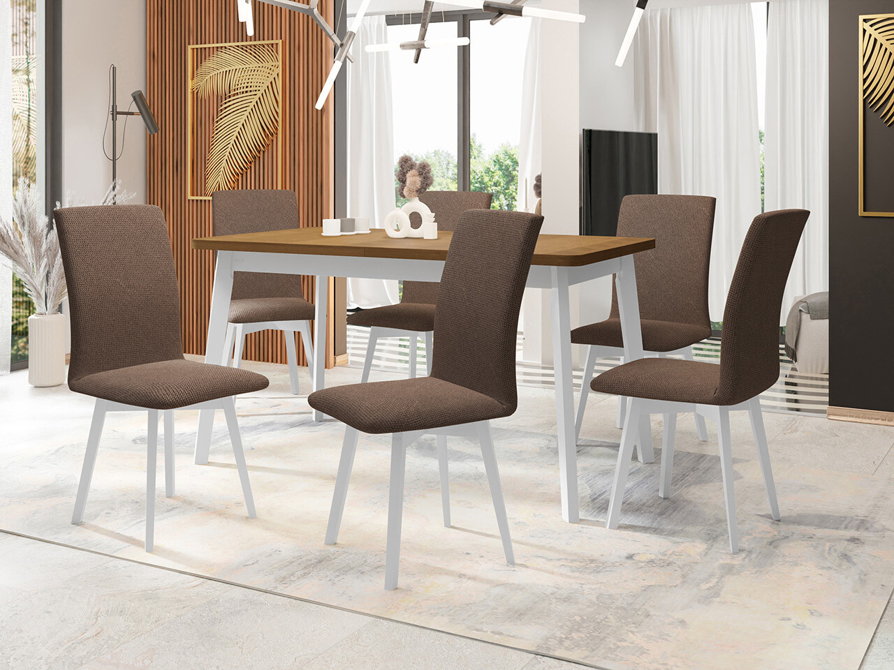Dining set Victorville 324 (White)