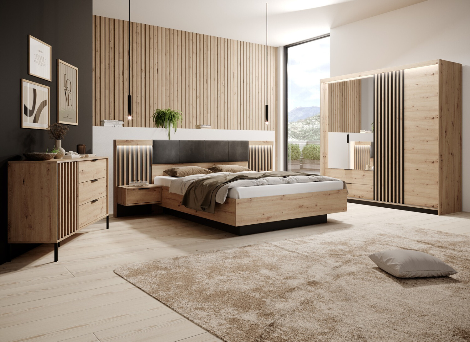 Set of bedside tables Lusone 105