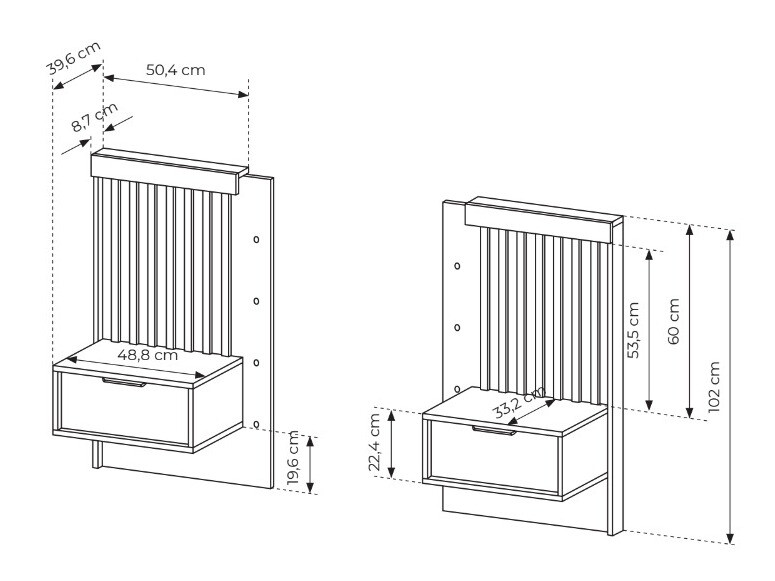 Set of bedside tables Lusone 105