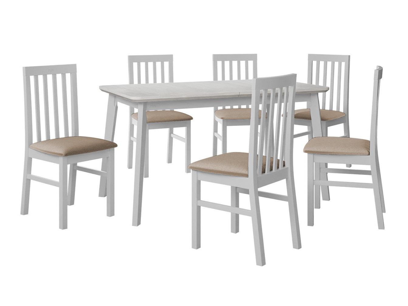 Σετ τραπεζαρίας Victorville 267 (Άσπρο)