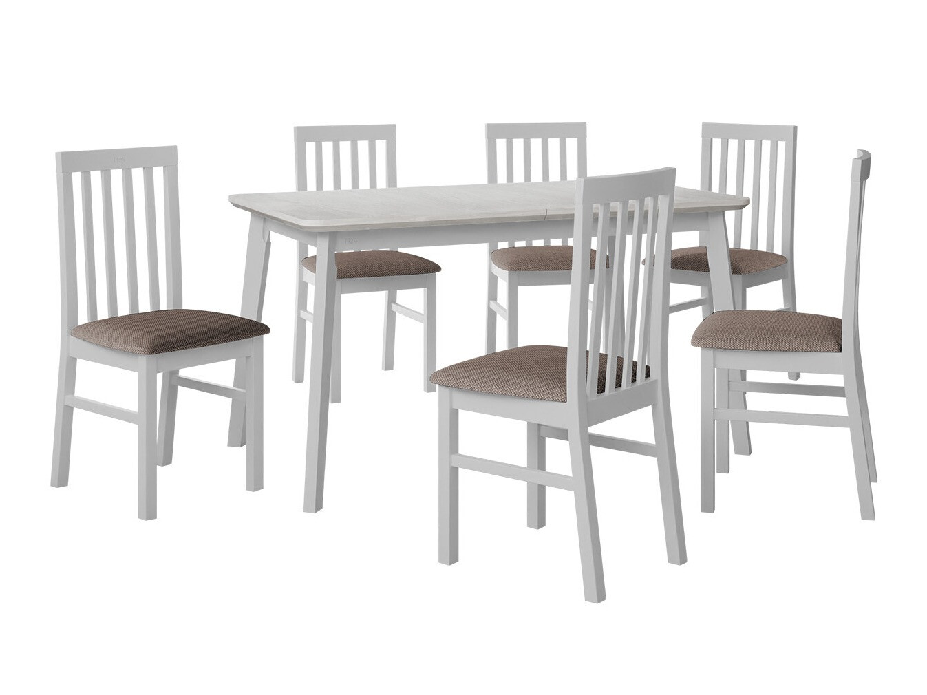 Σετ τραπεζαρίας Victorville 267 (Άσπρο)