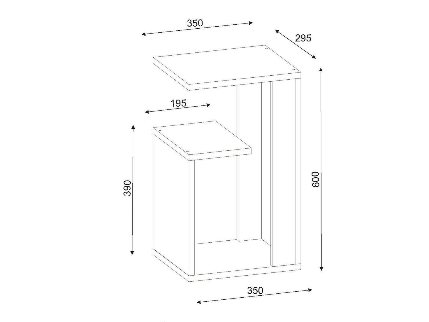 Side table Kailua 450