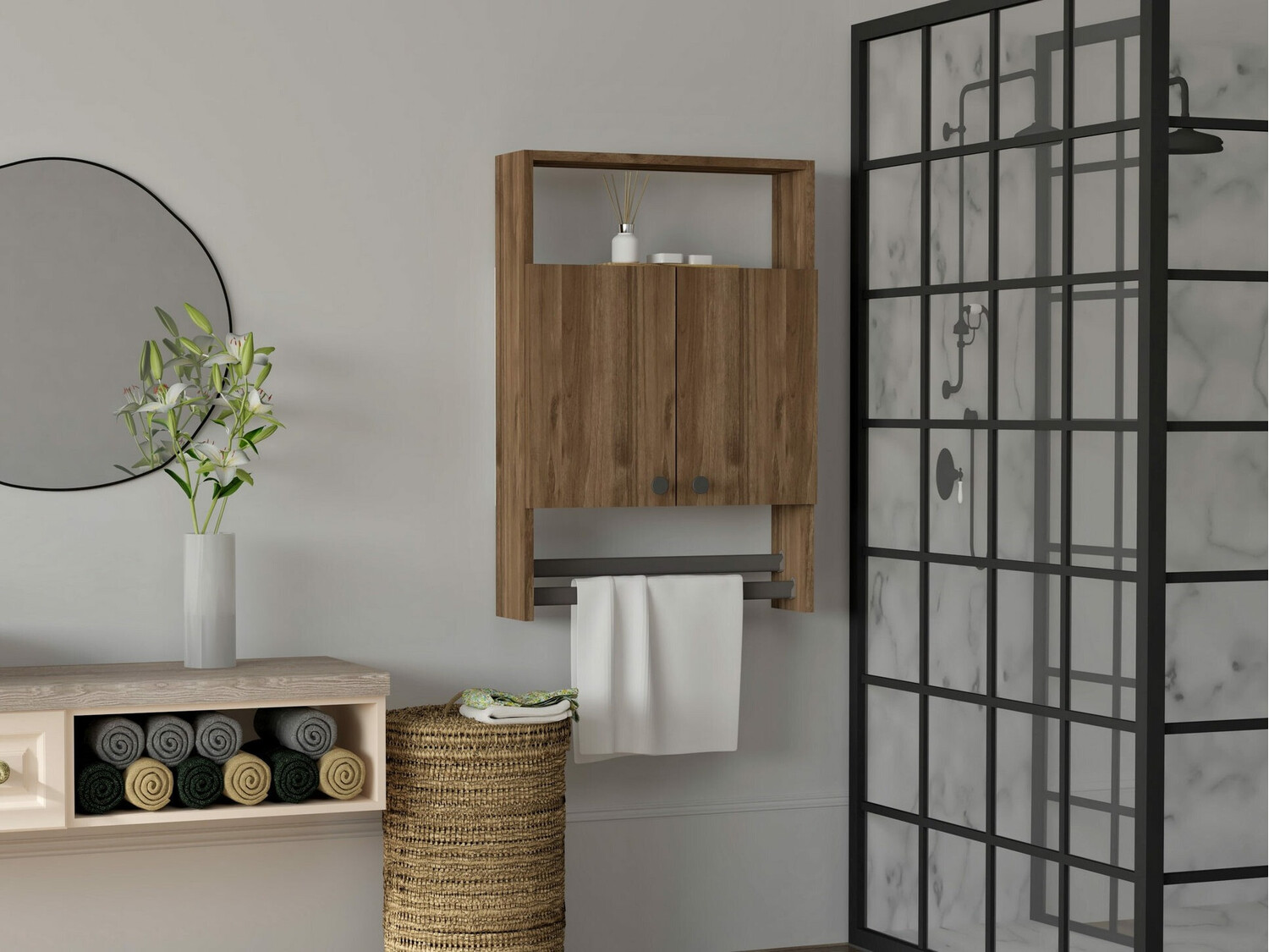 Επιτοίχιο ντουλάπι μπάνιου Kailua 499