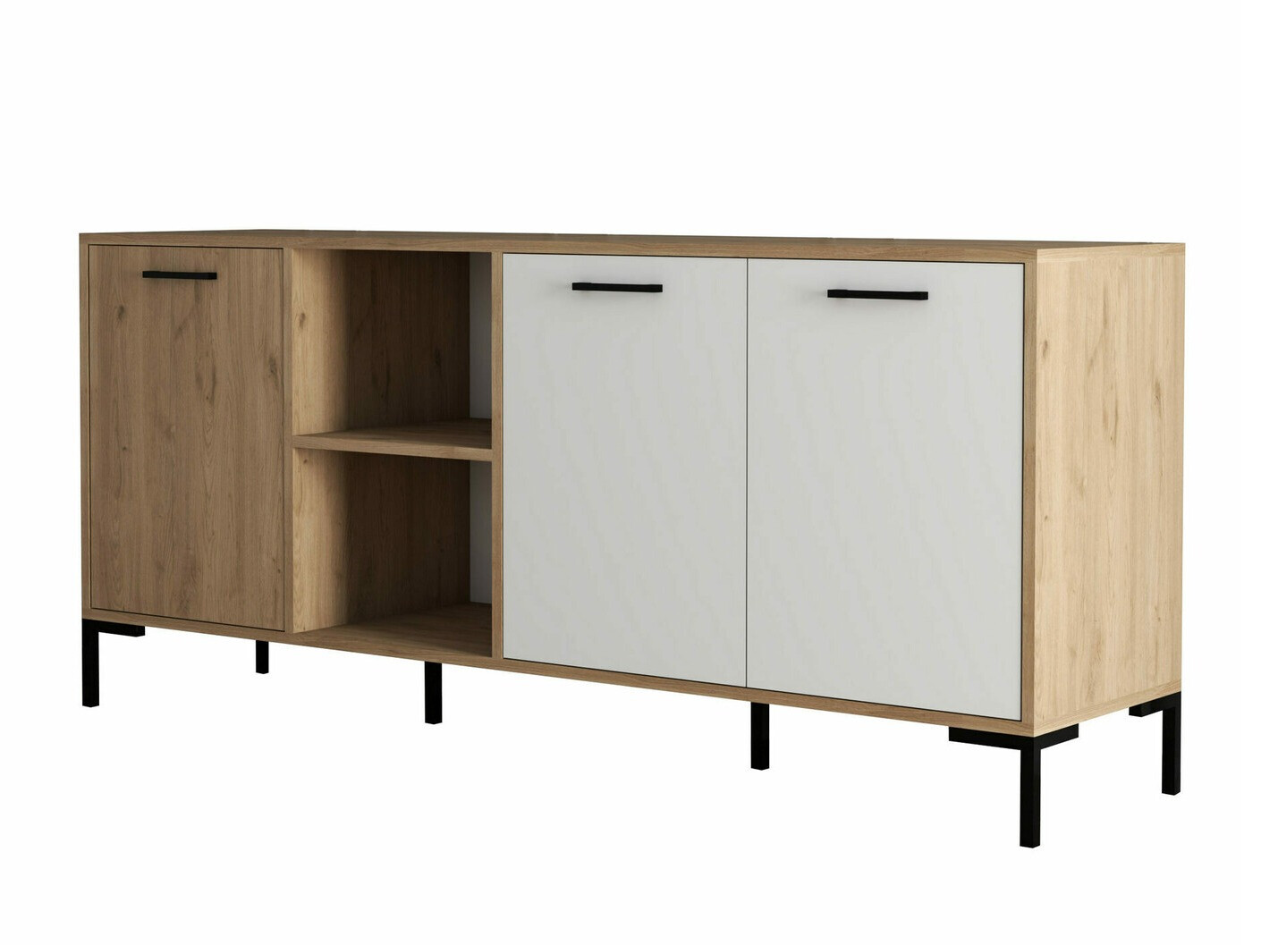 Μπουφέ Nolcava 101 (Άσπρο + Δρυς)