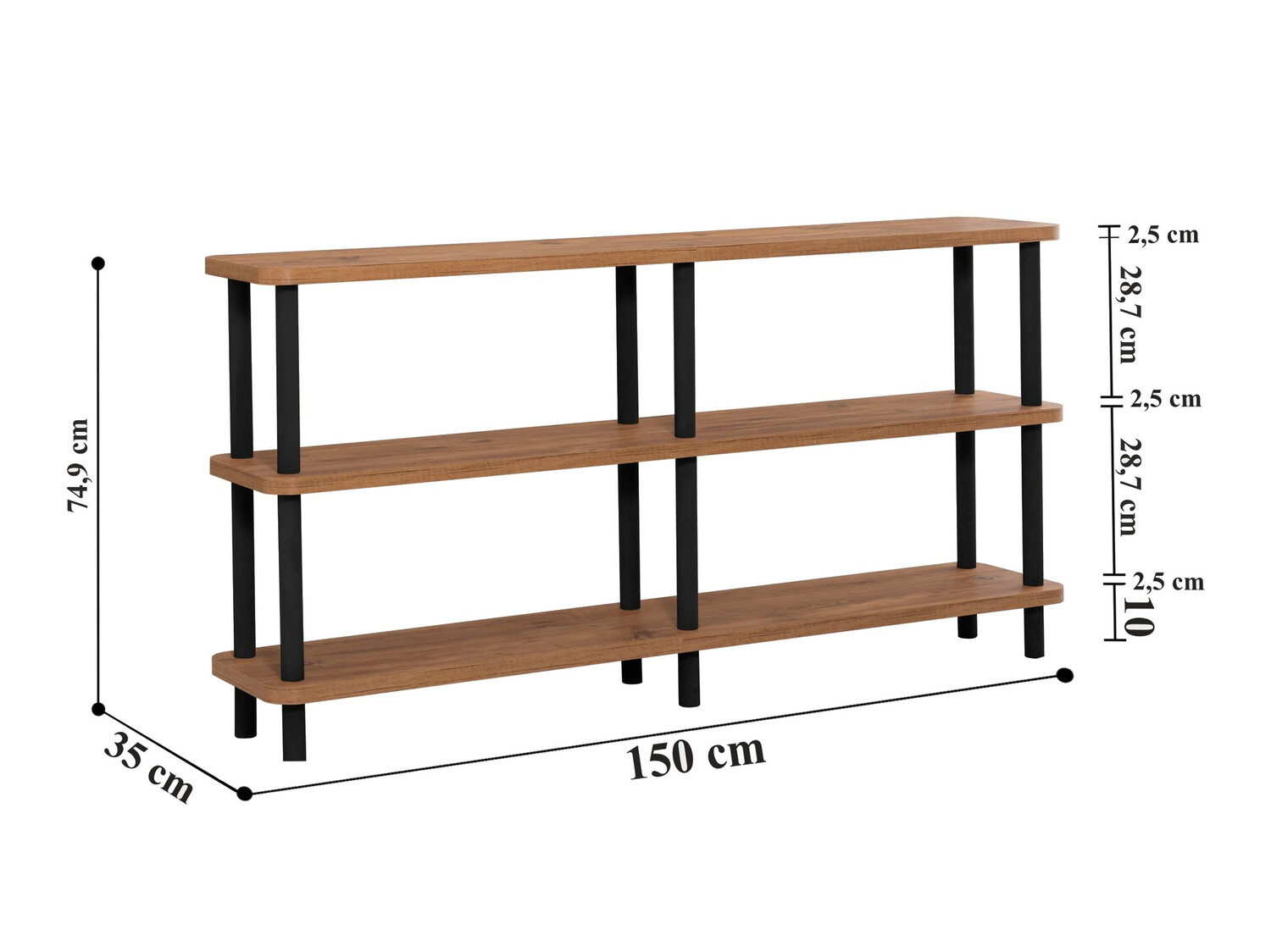 Bookcase Kailua 653