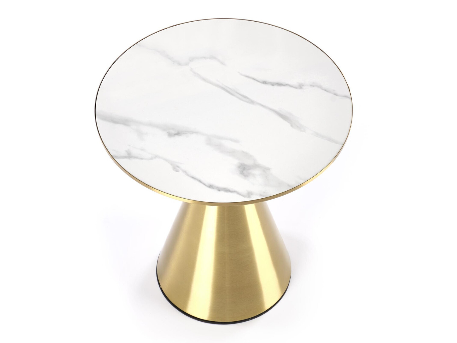 Coffee table Houston 1553 (Golden + White marble)
